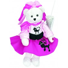 Chantilly Lane "Olivia" Bear with Poodle Skirt Sings "You're The One That I Want" Plush, 19"   